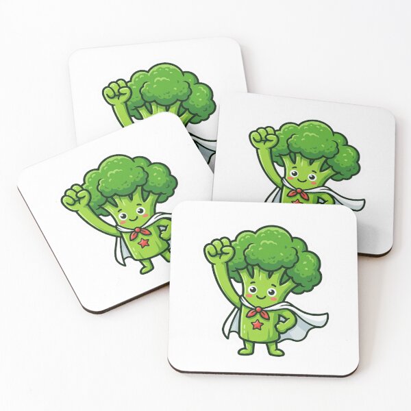 Item preview, Broccoli Superhero Cute Die Cut Sticker Healthy Eating Food Humor Gift designed and sold by Bmd4Fitness.