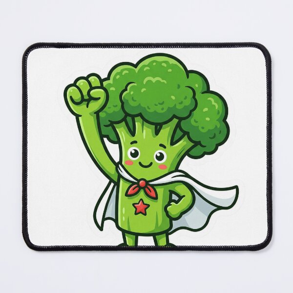Item preview, Broccoli Superhero Cute Die Cut Sticker Healthy Eating Food Humor Gift designed and sold by Bmd4Fitness.