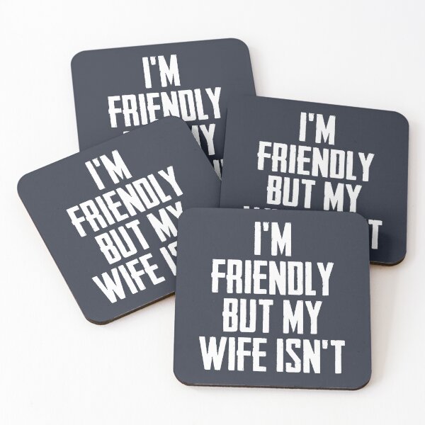 Item preview, I'm Friendly But My Wife Isn't | Funny Couple #1 designed and sold by SalahBlt.