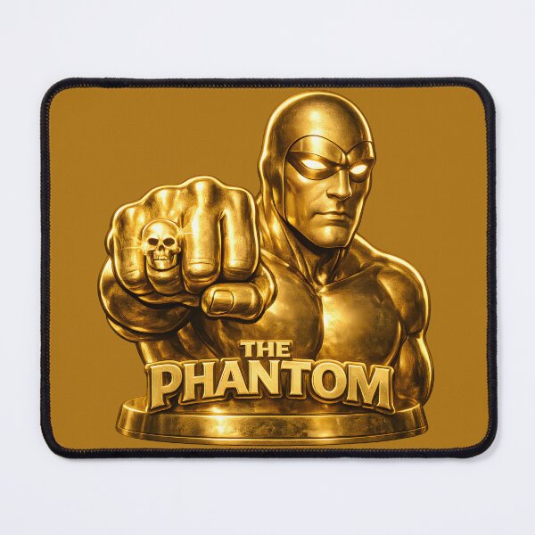 Item preview, The Phantom Golden Legacy – Ultra Realistic 3D Gold Statue Superhero Art designed and sold by Imagetore.