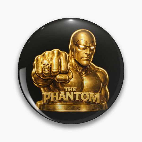 Item preview, The Phantom Golden Legacy – Ultra Realistic 3D Gold Statue Superhero Art designed and sold by Imagetore.