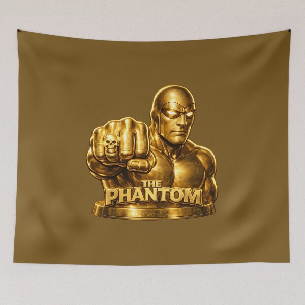 Item preview, The Phantom Golden Legacy – Ultra Realistic 3D Gold Statue Superhero Art designed and sold by Imagetore.
