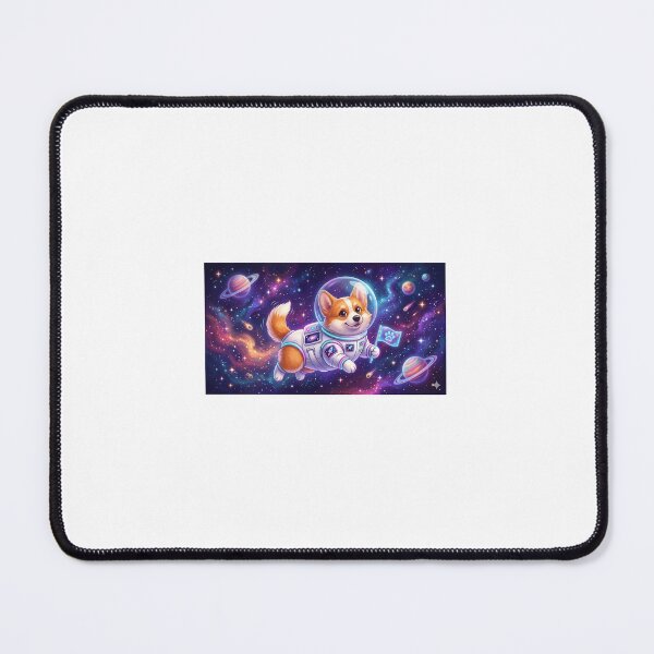 Item preview, Cute Galaxy Explorer Astronaut Corgi in Deep Space Nebula designed and sold by Starcatdesigns2026.