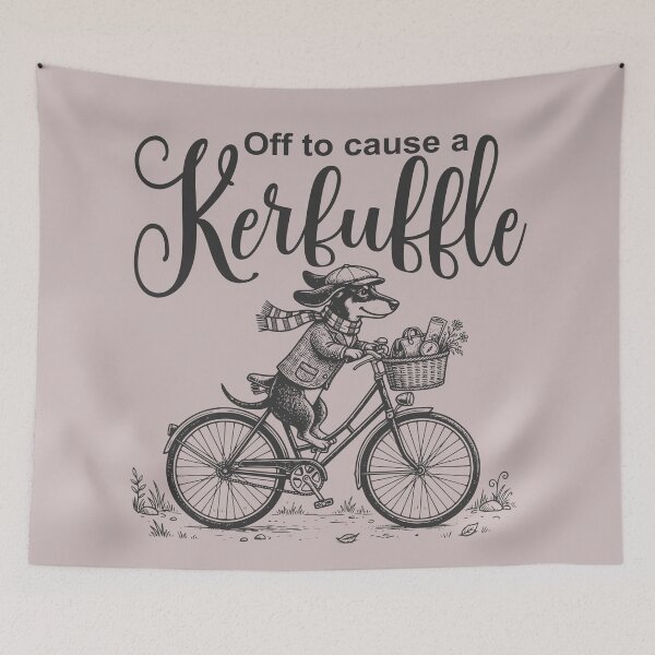 Item preview, Off to Cause A Kerfuffle Dachshund Cute designed and sold by Colorfulman.