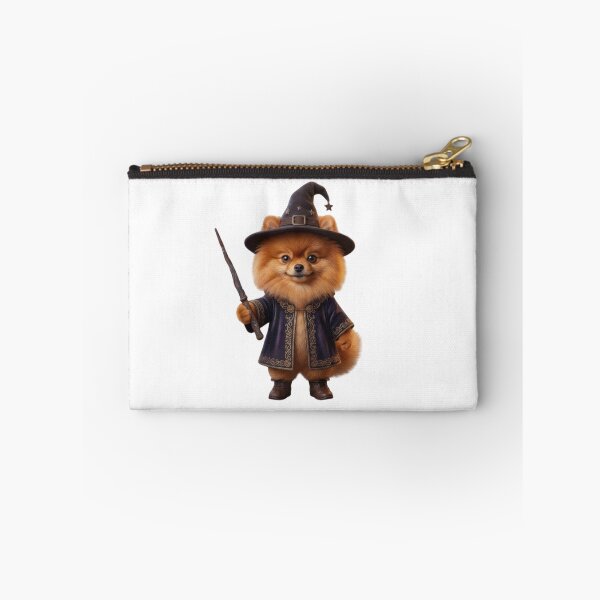 Item preview, Cute Red Spitz Wizard Dog – Magical Puppy in Wizard Hat with Wand – Witchy, Fantasy, Halloween Illustration designed and sold by Cauldron Crafts.