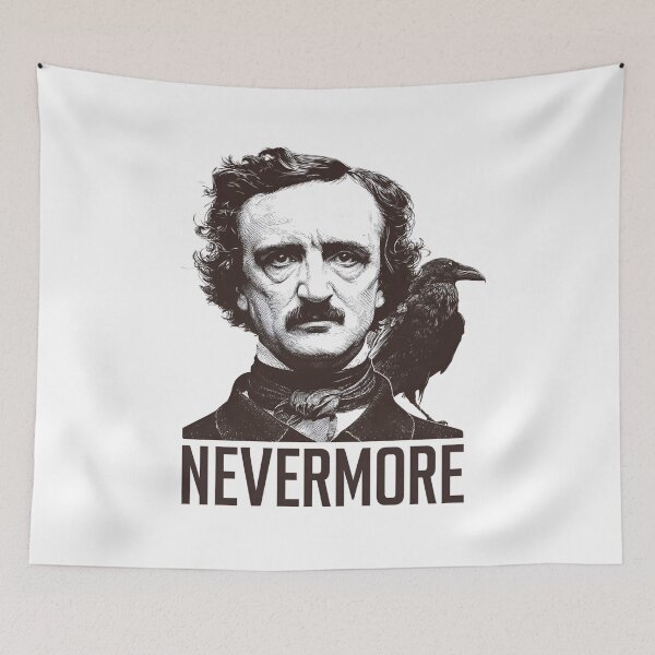 Item preview, Edgar Allan Poe Nevermore Sepia Raven Portrait Literature Shirt designed and sold by Fenay Designs.