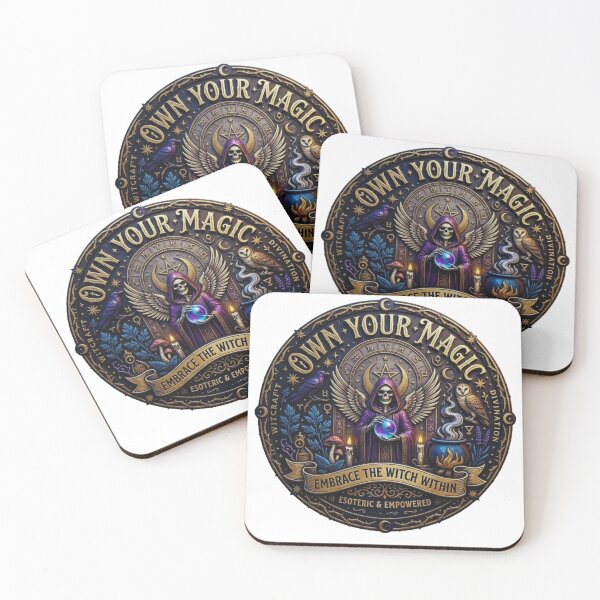 Item preview, Witchy Magic Design – Own Your Magic & Embrace the Witch Within – Mystical Witch Illustration designed and sold by Cauldron Crafts.