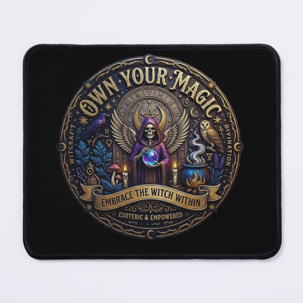 Item preview, Witchy Magic Design – Own Your Magic & Embrace the Witch Within – Mystical Witch Illustration designed and sold by Cauldron Crafts.