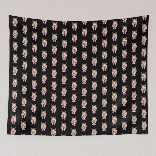 Item preview, Coquette Cat with Pink Bow – Cute Kitten Aesthetic, Feminine Kawaii Cat designed and sold by SunandShade.