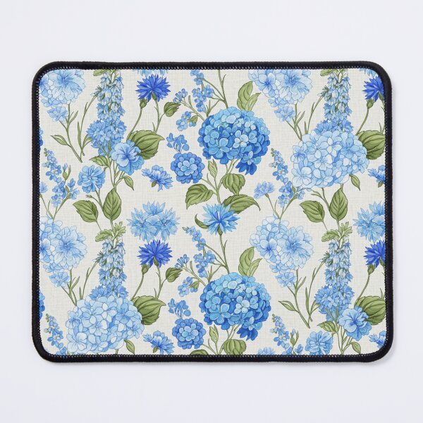 Item preview, Blue florals designed and sold by TwistedRabbit.