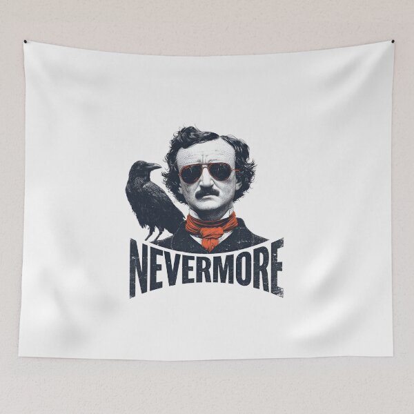 Item preview, Edgar Allan Poe Nevermore Aviator Sunglasses Cool Gothic Shirt designed and sold by Fenay Designs.