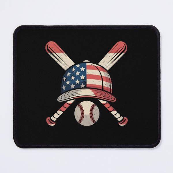 Item preview, Baseball American Flag Lax Cap & Bat Sports 4th of July designed and sold by ZACK ART.