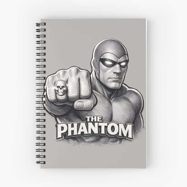 Item preview, The Phantom Classic Sketch – Legendary Ghost Who Walks Monochrome Hero Art designed and sold by Imagetore.