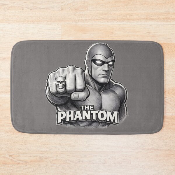 Item preview, The Phantom Classic Sketch – Legendary Ghost Who Walks Monochrome Hero Art designed and sold by Imagetore.