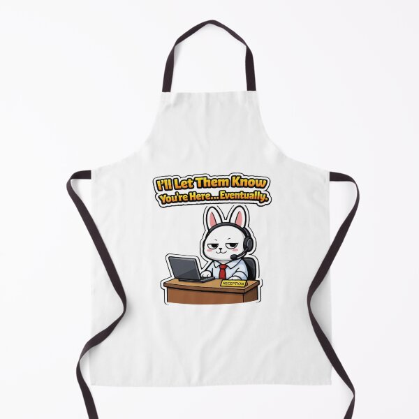 Item preview, I’ll Let Them Know You’re Here… Eventually — Receptionist Bunny Sticker designed and sold by Gentlestate.