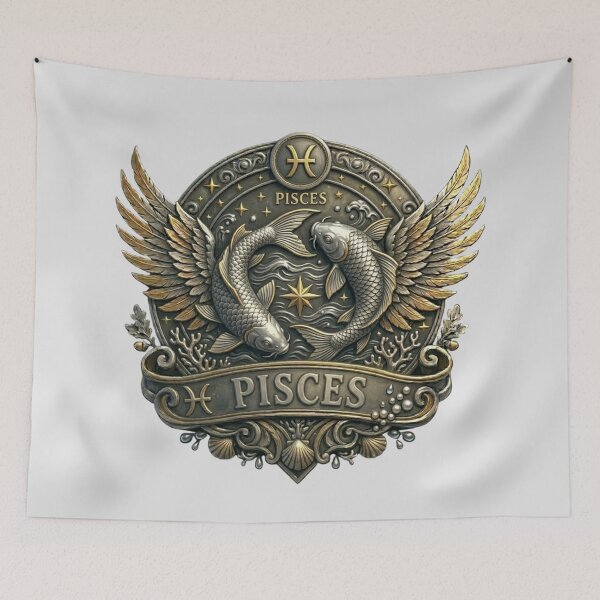 Item preview, Pisces Zodiac Sign – Dreamy Fish Astrology Design designed and sold by Cauldron Crafts.