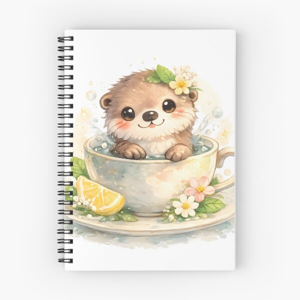 Item preview, Otter Cuteness Otter in a Tea Cup Watercolor Nature Gift Idea for Heartwarming Fans designed and sold by Divakar Fashion.