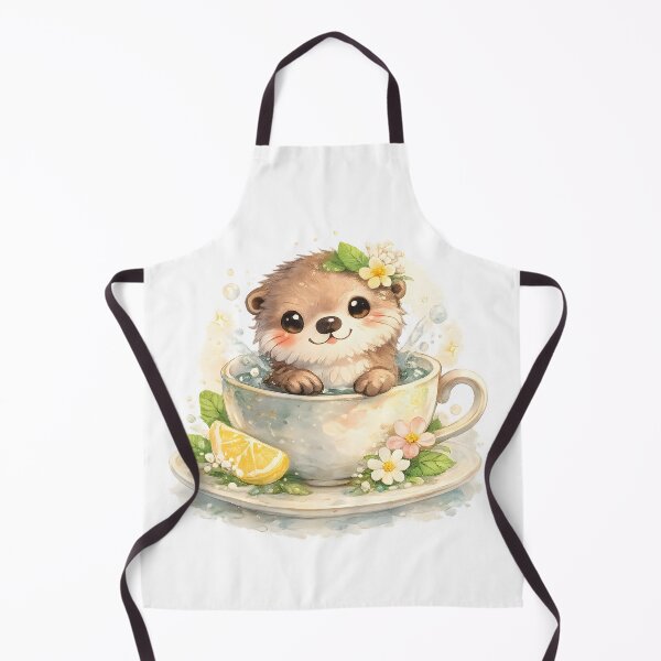 Item preview, Otter Cuteness Otter in a Tea Cup Watercolor Nature Gift Idea for Heartwarming Fans designed and sold by Divakar Fashion.