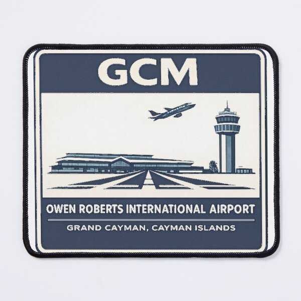 Item preview, GCM Grand Cayman Airport Sticker Magnet Aviation Design designed and sold by CLOUTKULT.