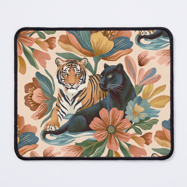 Item preview, Jungle Cats in Bloom designed and sold by mmartabc.