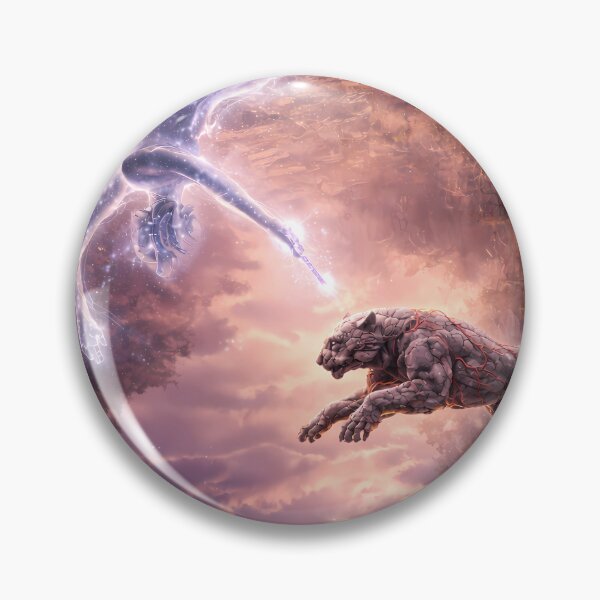 Item preview, Celestial Guardian Leap Across Fractured Sky designed and sold by KnitOfShadoF.