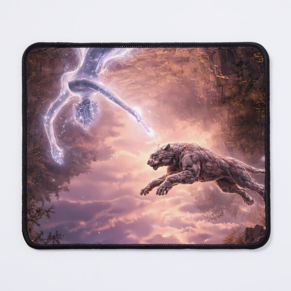 Item preview, Celestial Guardian Leap Across Fractured Sky designed and sold by KnitOfShadoF.