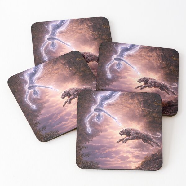 Item preview, Celestial Guardian Leap Across Fractured Sky designed and sold by KnitOfShadoF.