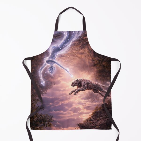 Item preview, Celestial Guardian Leap Across Fractured Sky designed and sold by KnitOfShadoF.