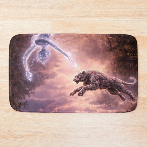 Item preview, Celestial Guardian Leap Across Fractured Sky designed and sold by KnitOfShadoF.