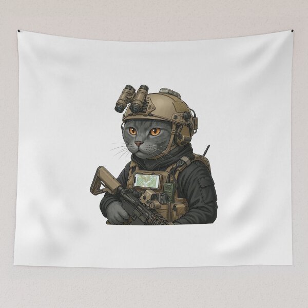 Item preview, Tactical Cat designed and sold by RAWLIFEGRAPHIC.