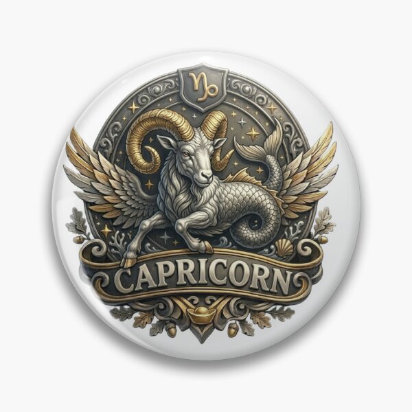 Item preview, Capricorn Zodiac Sign – Ambitious Goat Astrology Design for Capricorn Birthday Gift designed and sold by Cauldron Crafts.