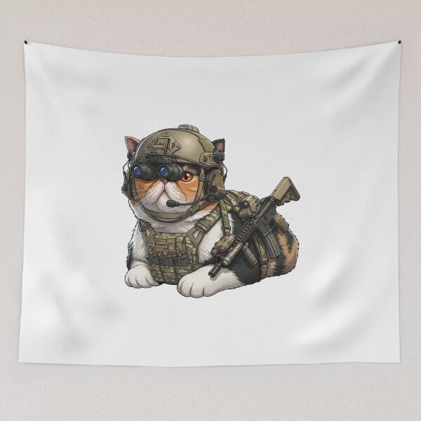 Item preview, Tactical Cat designed and sold by RAWLIFEGRAPHIC.