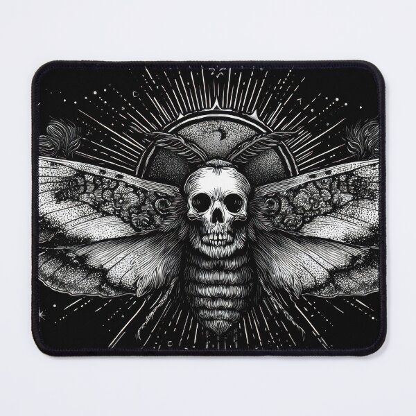 Item preview, Skull moth on black bg designed and sold by anytka.