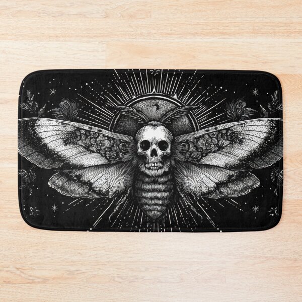 Item preview, Skull moth on black bg designed and sold by anytka.