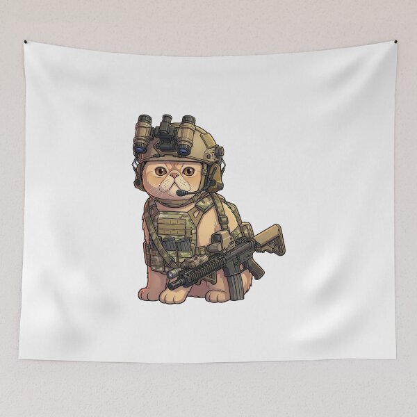 Item preview, Tactical Cat designed and sold by RAWLIFEGRAPHIC.
