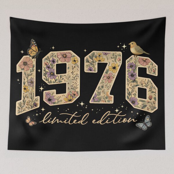 Item preview, Floral 50th Birthday Limited Edition 1976 designed and sold by Blok45.