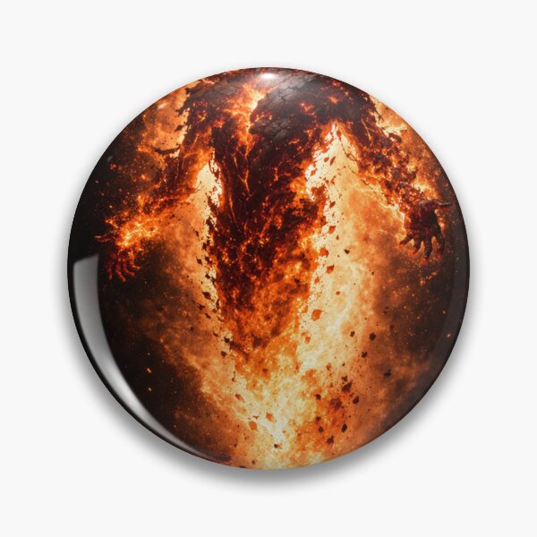 Item preview, Flame Ascendant | Dark Fantasy Fire Rebirth Art designed and sold by MythicPortals.
