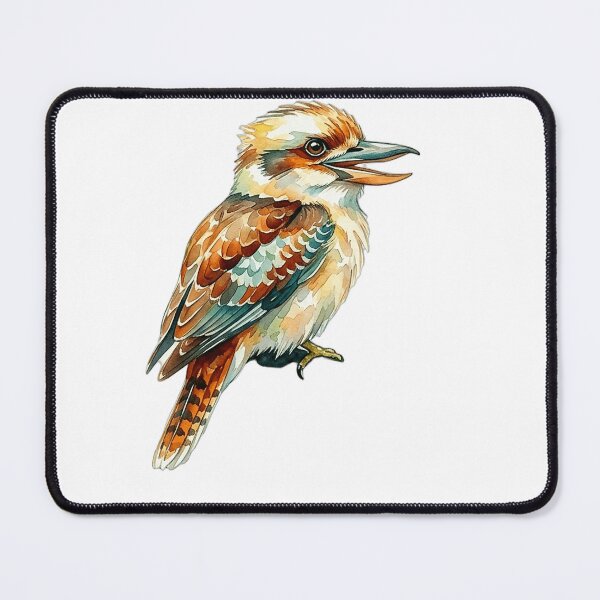Item preview, 4K Laughing Kookaburra Daintree Watercolor Art designed and sold by ABArtByAlexST.
