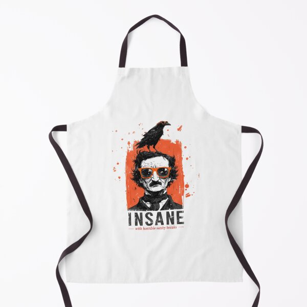 Item preview, Edgar Allan Poe Insane With Horrible Sanity Breaks Orange Shirt designed and sold by Fenay Designs.