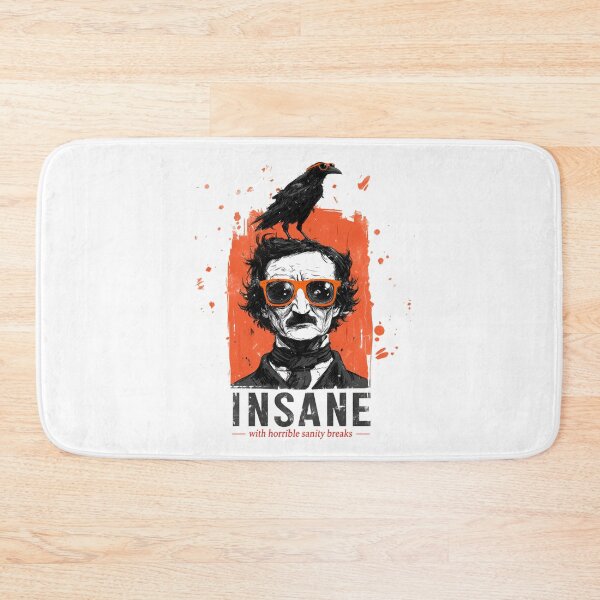 Item preview, Edgar Allan Poe Insane With Horrible Sanity Breaks Orange Shirt designed and sold by Fenay Designs.
