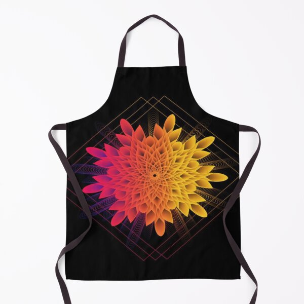 Item preview, Vibrant floral geometric gradient mandala designed and sold by NivyasArtistry.