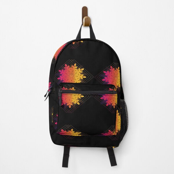 Item preview, Vibrant floral geometric gradient mandala designed and sold by NivyasArtistry.