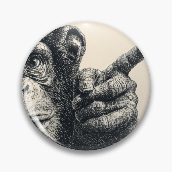 Item preview, Monkey using smartphone and pointing designed and sold by anytka.