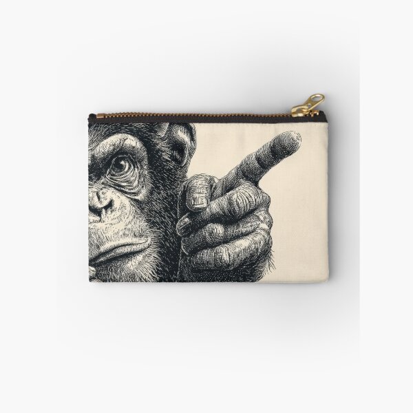 Item preview, Monkey using smartphone and pointing designed and sold by anytka.