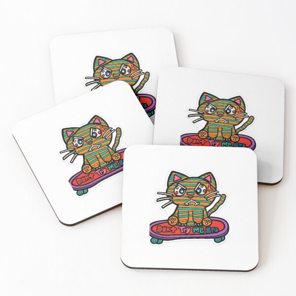 Item preview, Angry Skater Kitty designed and sold by Bethany Ever After.