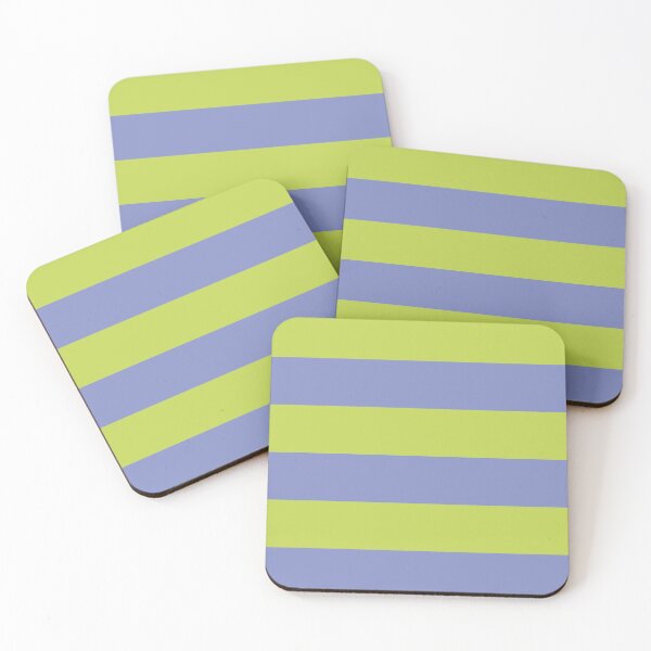 Item preview, SUMMER PRINT HORIZONTAL STRIPES LILAC AND PISTACHIO designed and sold by isamartindesign.