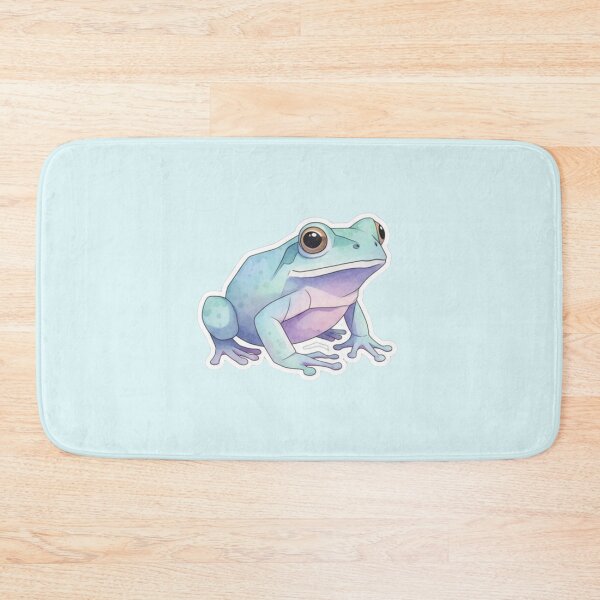 Item preview, Turquoise Frog Sticker – Watercolor Frog Sticker for Nature Lovers designed and sold by bsbd-action.