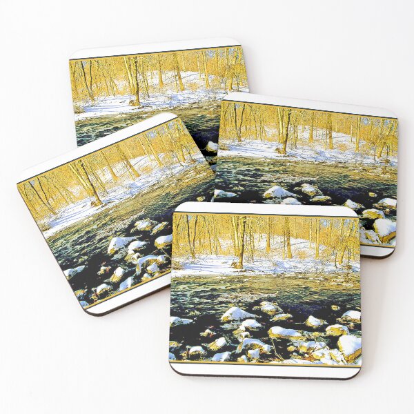 Item preview, Winter on a Woodland Stream, Pennypack Creek, Philadelphia, Pennsylvania designed and sold by AMacGPhilly.