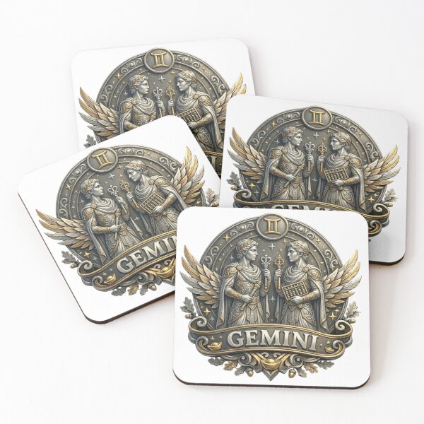 Item preview, Gemini Zodiac Sign – Playful Twins Astrology Design for Gemini Birthday Gift designed and sold by Cauldron Crafts.