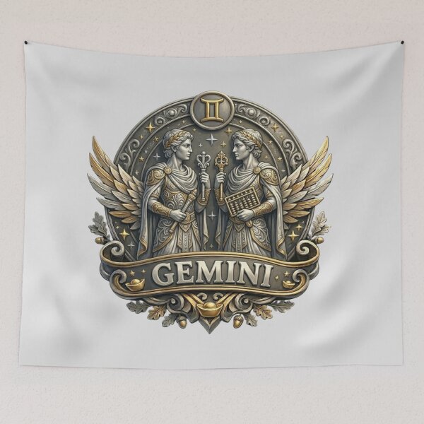 Item preview, Gemini Zodiac Sign – Playful Twins Astrology Design for Gemini Birthday Gift designed and sold by Cauldron Crafts.